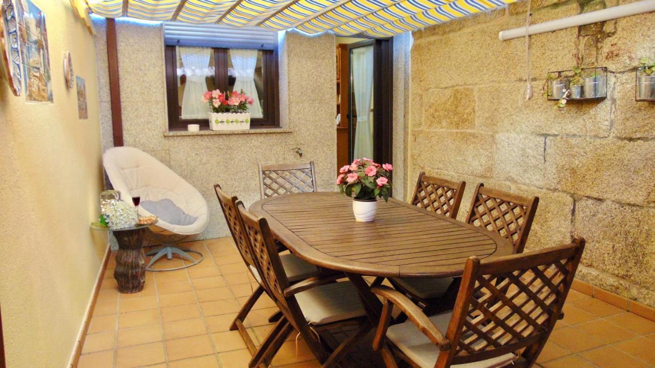 Casa Centro O Grove Con Terraza Y Asador Villa Bagian luar foto