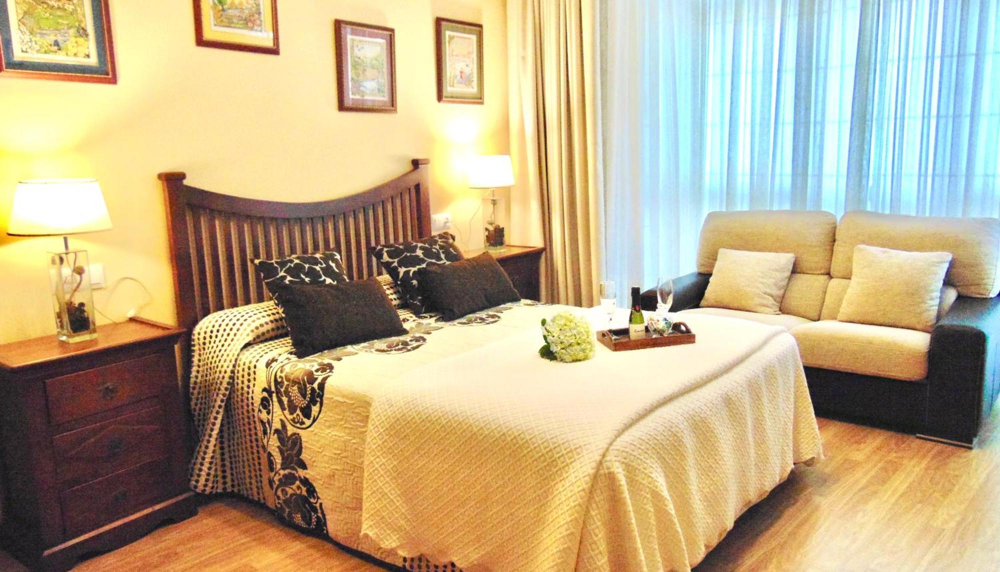 Casa Centro O Grove Con Terraza Y Asador Villa Bagian luar foto